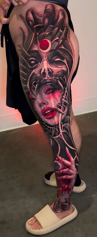 Dark Goddess Leg Sleeve